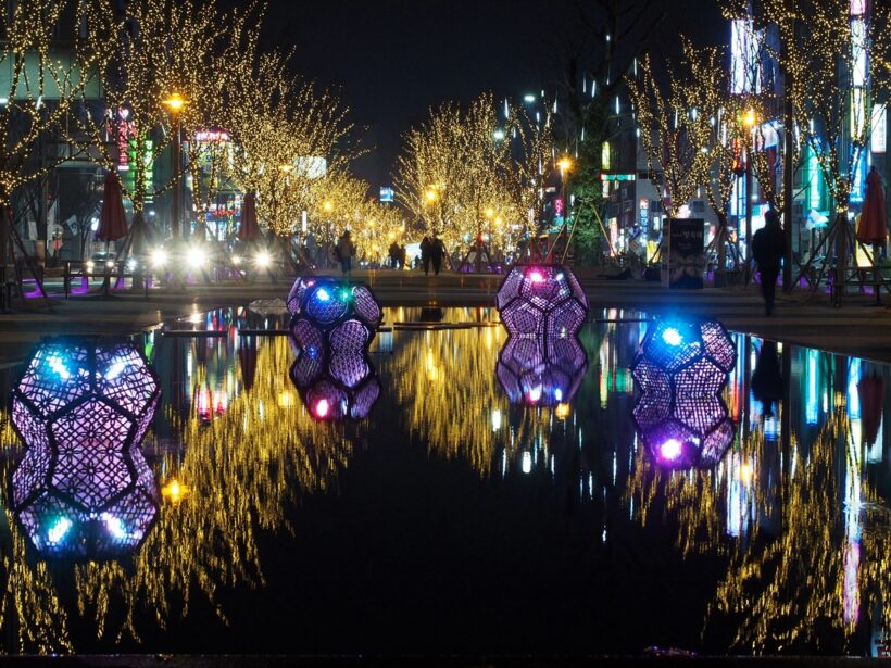 2018.02.09. 전주역 앞 첫마중길 야경.